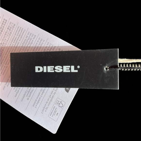 🌻NEW w/tags Diesel Black Full-Zip Midi Skirt in Milano Knit SIze 24/XS - Picture 12 of 15